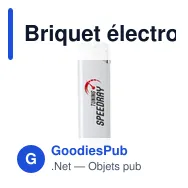 Briquet électronique personnalisable avec logo - Fuego - Miniature 3