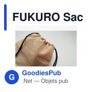FUKURO Sac à cordon en jute - Miniature 8