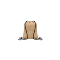 Variante noir - FUKURO Sac à cordon en jute