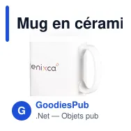 Mug en céramique personnalisable 350 ml avec logo - Miniature 2