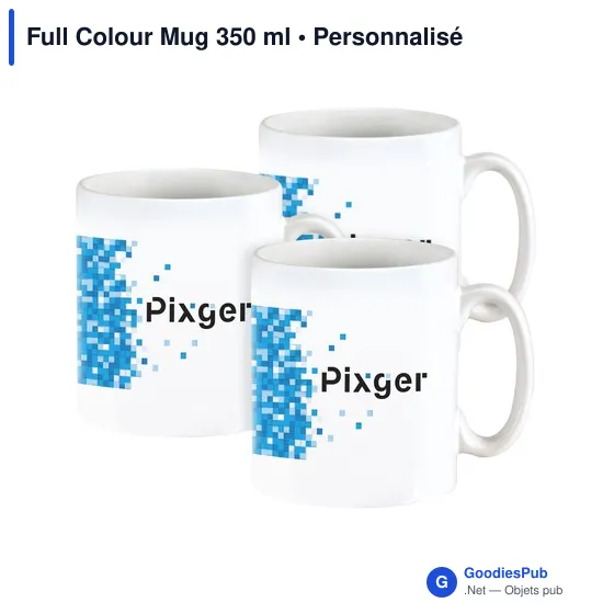 Mug en céramique personnalisable 350 ml avec logo - Image 3