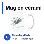 Mug en céramique personnalisable 350 ml avec logo - Miniature 5