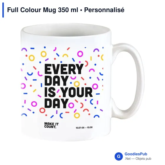 Mug en céramique personnalisable 350 ml avec logo - Image 6