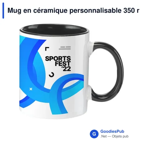 Mug en céramique personnalisable 350 ml avec logo - Full Colour Mug Colorato