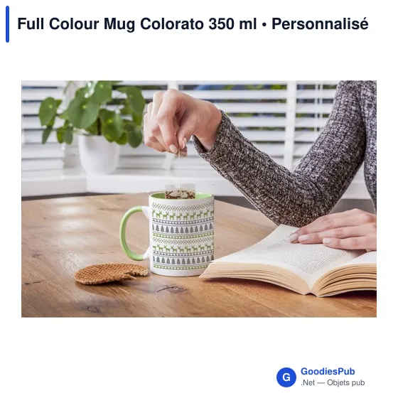 Mug en céramique personnalisable 350 ml avec logo - Full Colour Mug Colorato - Image 4