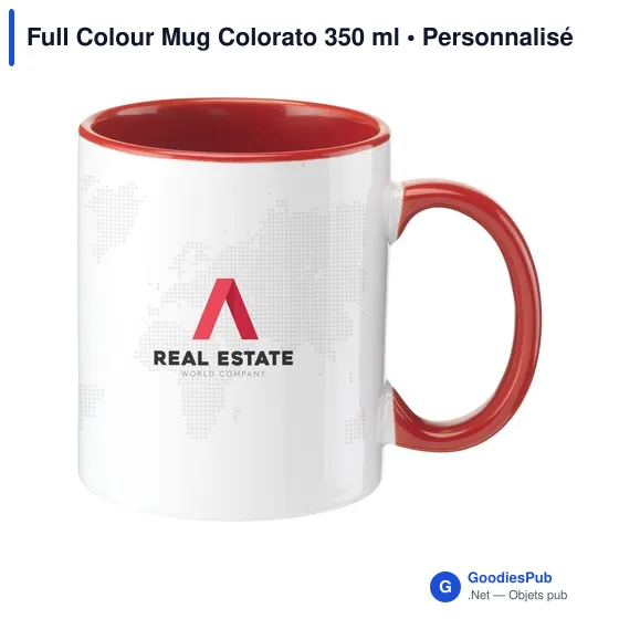 Mug en céramique personnalisable 350 ml avec logo - Full Colour Mug Colorato - Image 6