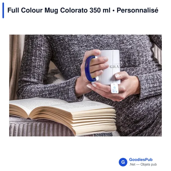 Mug en céramique personnalisable 350 ml avec logo - Full Colour Mug Colorato - Image 10