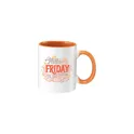 Variante orange - Mug en céramique personnalisable 350 ml avec logo - Full Colour Mug Colorato