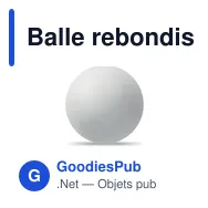 Balle rebondissante personnalisable en caoutchouc avec logo - FUNBALL - Miniature 1