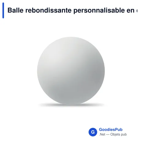 Balle rebondissante personnalisable en caoutchouc avec logo - FUNBALL