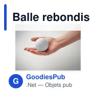 Balle rebondissante personnalisable en caoutchouc avec logo - FUNBALL - Miniature 2