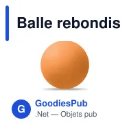 Balle rebondissante personnalisable en caoutchouc avec logo - FUNBALL - Miniature 11