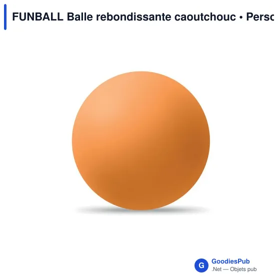 Balle rebondissante personnalisable en caoutchouc avec logo - FUNBALL - Image 11