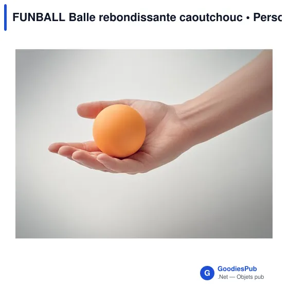 Balle rebondissante personnalisable en caoutchouc avec logo - FUNBALL - Image 12