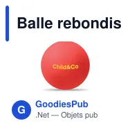 Balle rebondissante personnalisable en caoutchouc avec logo - FUNBALL - Miniature 4