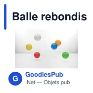 Balle rebondissante personnalisable en caoutchouc avec logo - FUNBALL - Miniature 5