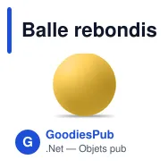 Balle rebondissante personnalisable en caoutchouc avec logo - FUNBALL - Miniature 7
