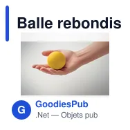 Balle rebondissante personnalisable en caoutchouc avec logo - FUNBALL - Miniature 8
