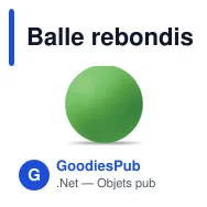Balle rebondissante personnalisable en caoutchouc avec logo - FUNBALL - Miniature 9