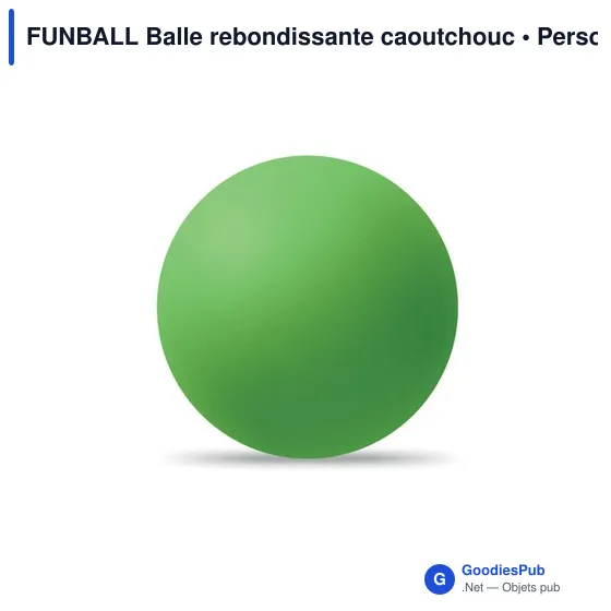 Balle rebondissante personnalisable en caoutchouc avec logo - FUNBALL - Image 9