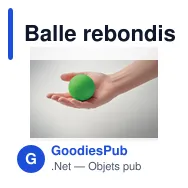 Balle rebondissante personnalisable en caoutchouc avec logo - FUNBALL - Miniature 10