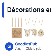 Décorations en bois personnalisables pour Noël avec logo - FUNCOOL - Miniature 1