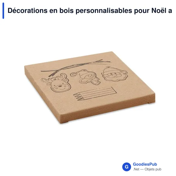Décorations en bois personnalisables pour Noël avec logo - FUNCOOL - Image 3