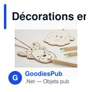 Décorations en bois personnalisables pour Noël avec logo - FUNCOOL - Miniature 5