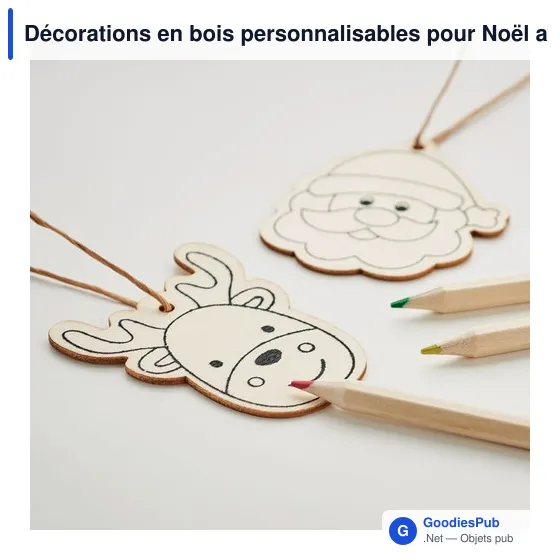 Décorations en bois personnalisables pour Noël avec logo - FUNCOOL - Image 5
