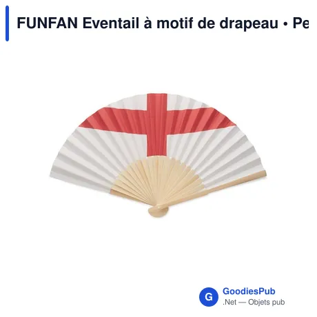 FUNFAN Eventail à motif de drapeau