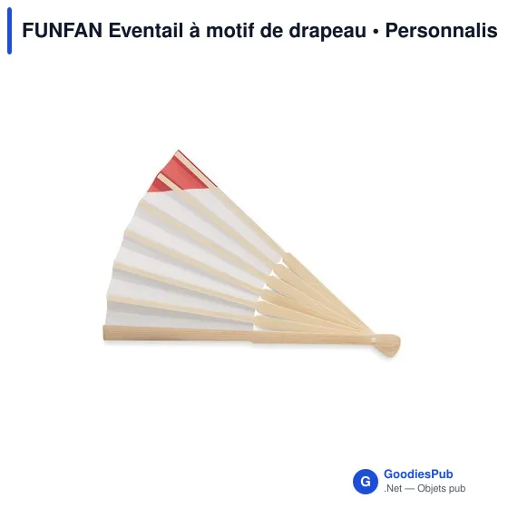 FUNFAN Eventail à motif de drapeau - Image 2