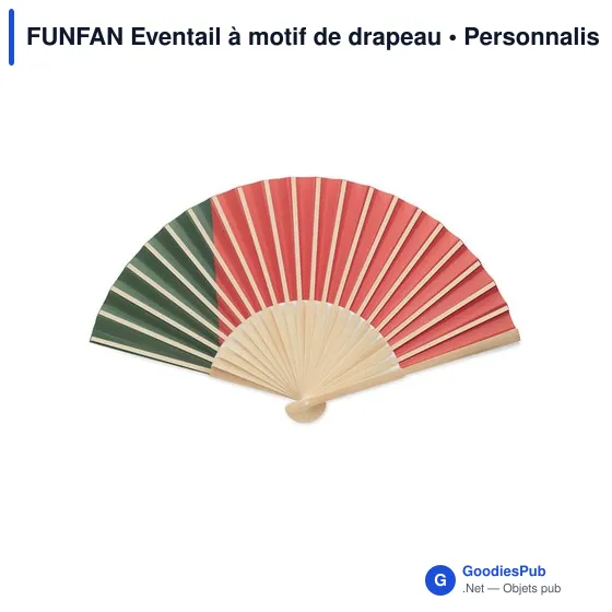 FUNFAN Eventail à motif de drapeau - Image 11