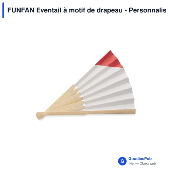 FUNFAN Eventail à motif de drapeau - Image 3