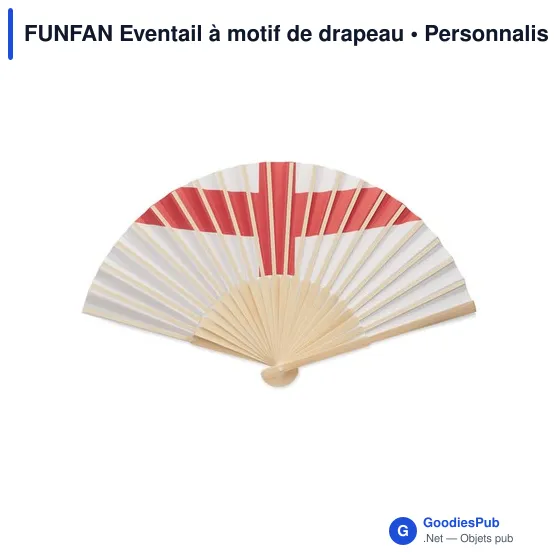 FUNFAN Eventail à motif de drapeau - Image 5
