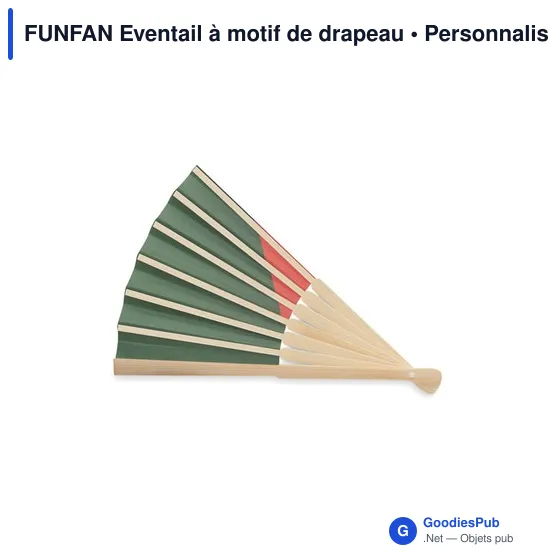 FUNFAN Eventail à motif de drapeau - Image 8
