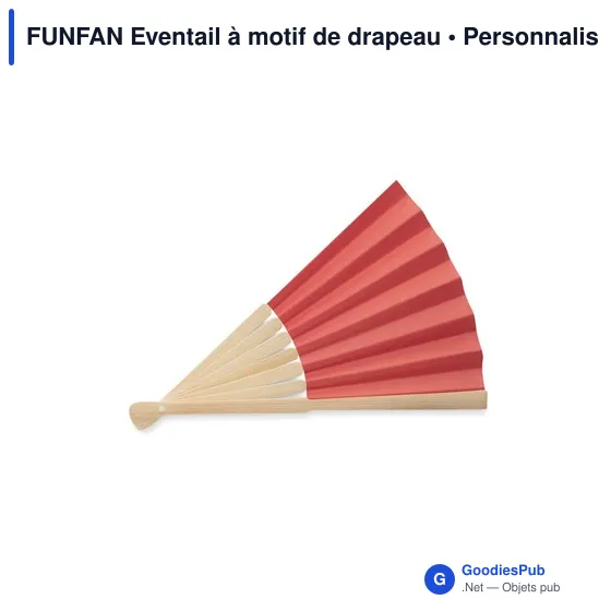FUNFAN Eventail à motif de drapeau - Image 9