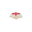 Variante ivoire - FUNFAN Eventail à motif de drapeau