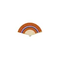 Variante orange - FUNFAN Eventail à motif de drapeau