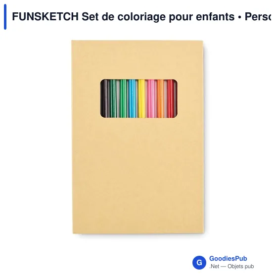 Set de coloriage personnalisable pour enfants avec logo - FUNSKETCH - Image 2