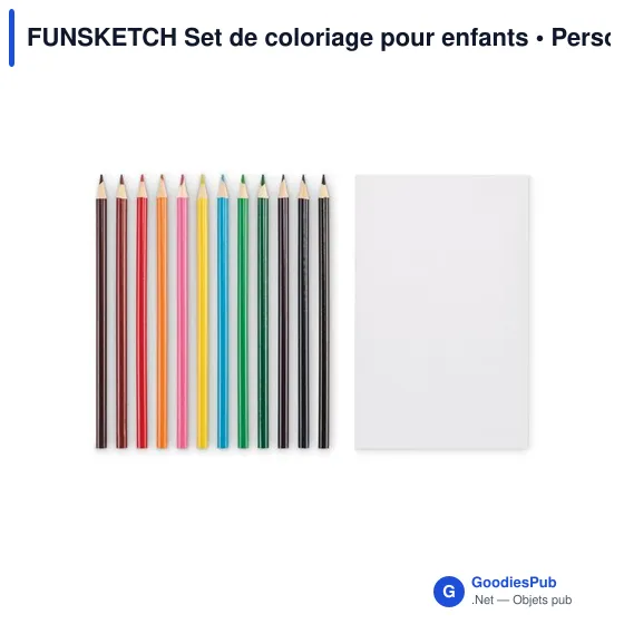 Set de coloriage personnalisable pour enfants avec logo - FUNSKETCH - Image 3