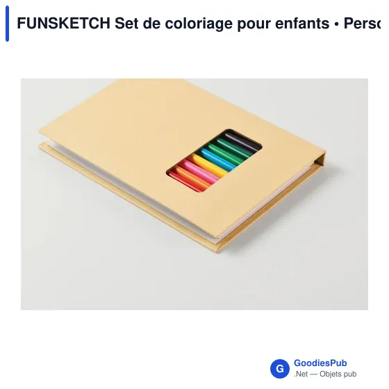 Set de coloriage personnalisable pour enfants avec logo - FUNSKETCH - Image 4