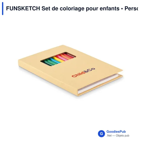 Set de coloriage personnalisable pour enfants avec logo - FUNSKETCH - Image 5