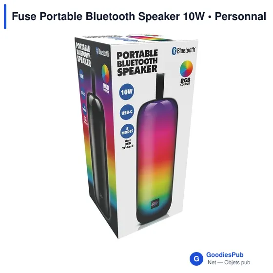 Enceinte Bluetooth personnalisable Fuse 10W avec logo - Image 4