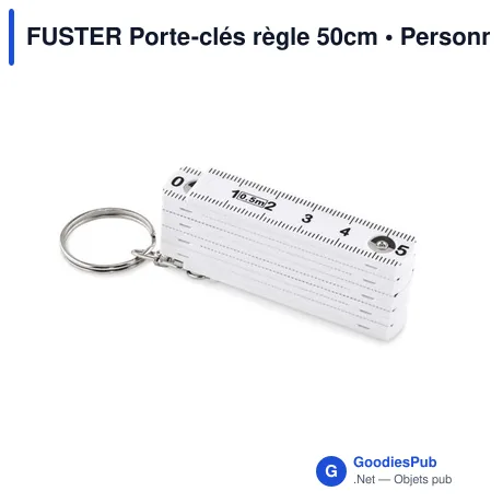 FUSTER Porte-clés règle 50cm