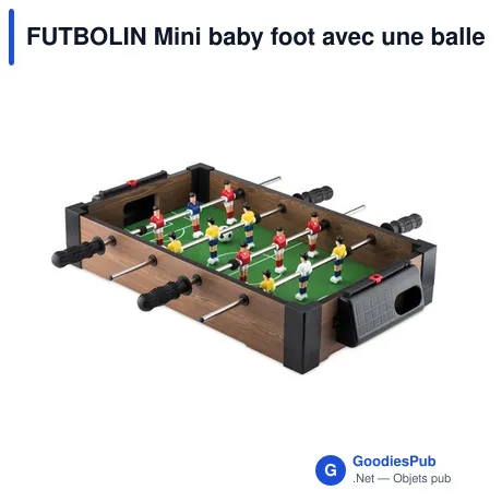 FUTBOLIN Mini baby foot avec une balle