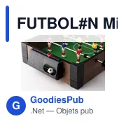 FUTBOLIN Mini baby foot avec une balle - Miniature 3