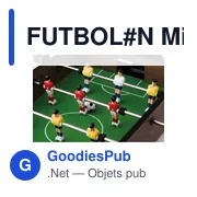 FUTBOLIN Mini baby foot avec une balle - Miniature 4