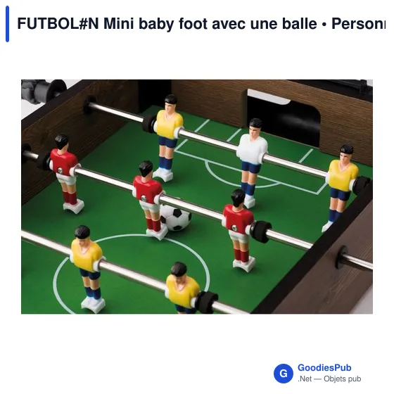 FUTBOLIN Mini baby foot avec une balle - Image 4