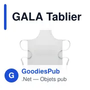 Tablier de cuisine personnalisable avec logo - GALA - Miniature 1