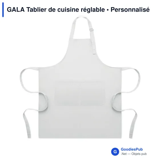 Tablier de cuisine personnalisable avec logo - GALA - Image 1